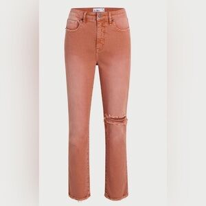 NEW SAM EDELMAN - Colored Denim Ankle Jean size 27 with Distress Aesthetic